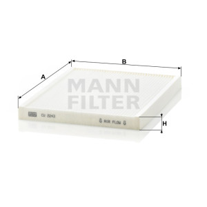 Фильтр салона MANN-FILTER CU 2243